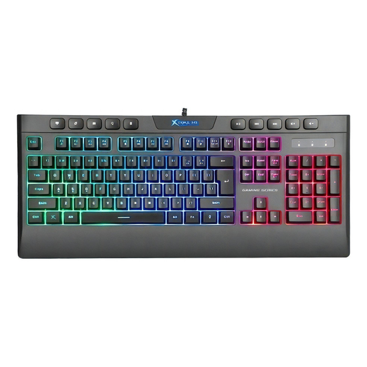 Teclado Gamer Membrana Xtrike Me Kb-508 Sp Rgb Negro