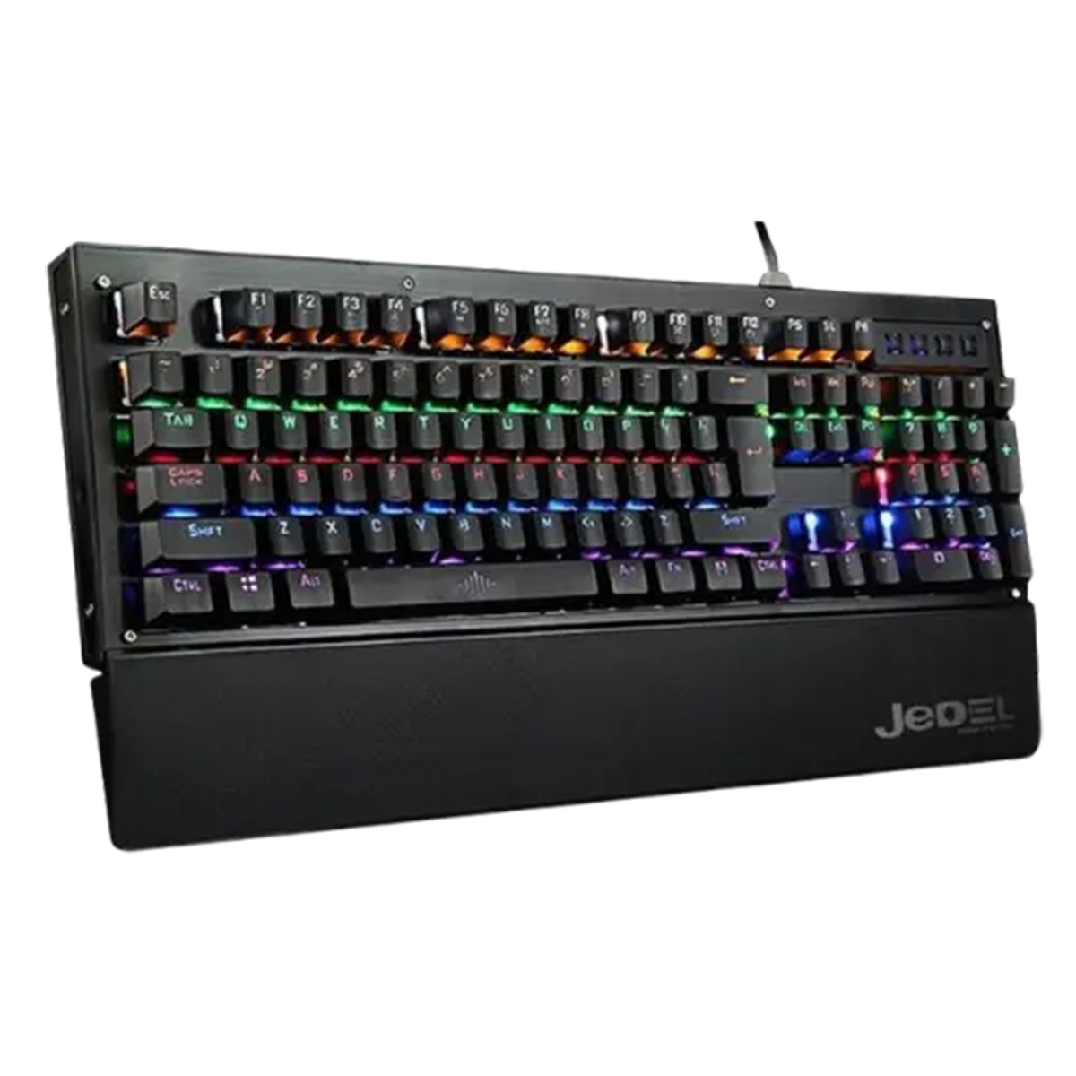 Teclado Game Mecanico Jedel Kl-88 Switch Blue Rgb Negro