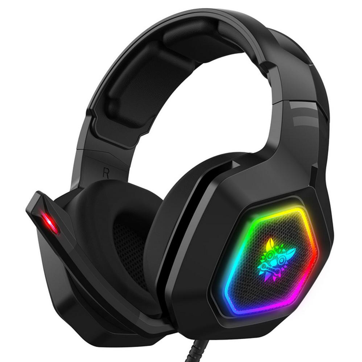 Audífonos Gamer Onikuma K10 Rgb Pc Ps4 Xbox Switch Negro