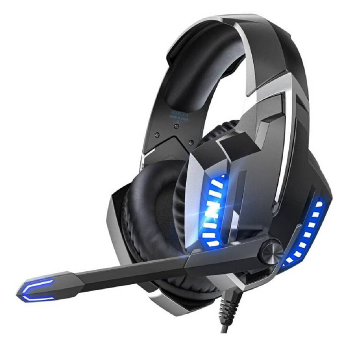 Audífonos Gamer Onikuma K18 Pc Ps4 Xbox Switch Negro Azul