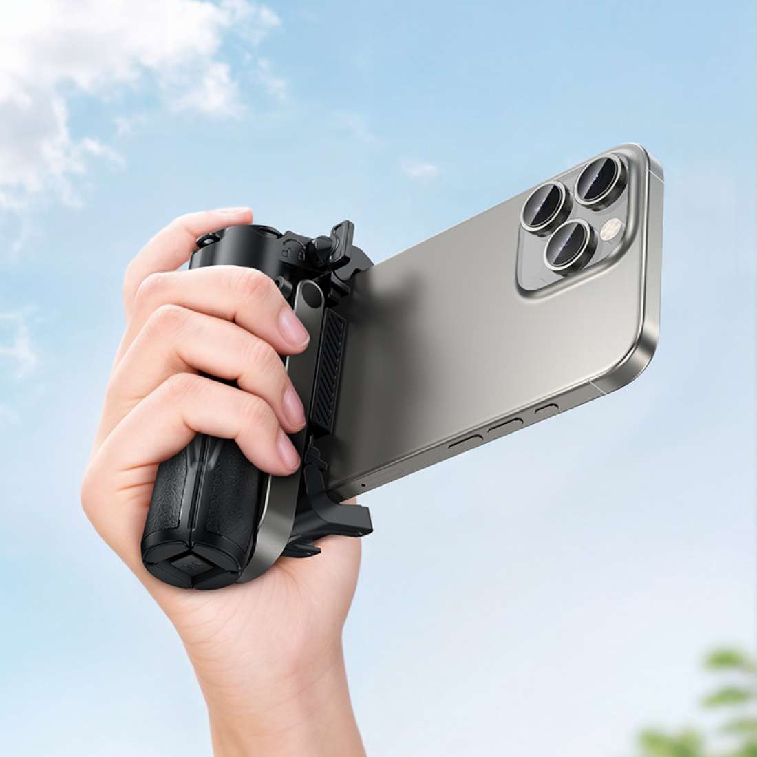 Baston Selfie Tripode Bluetooth Mini Hoco K27 Negro – imagen 2