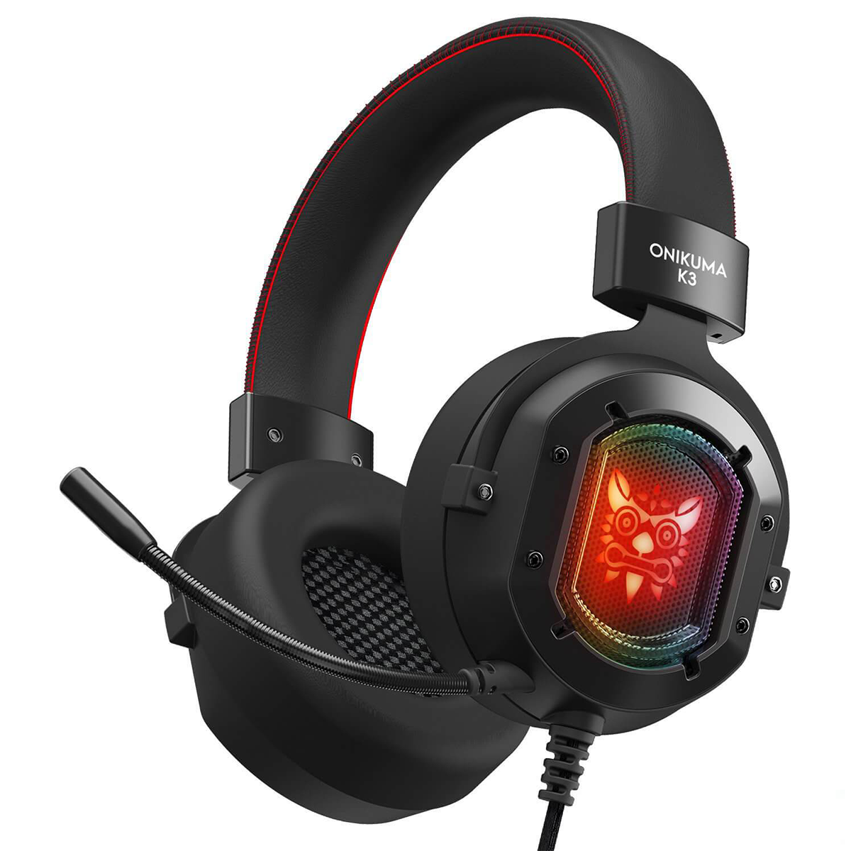 Audífonos Gamer Onikuma K3 Rgb Pc Ps4 Ps5 Xbox Switch Negro