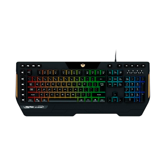 Teclado Gamer Rgb Backlit Meetion K9420 Qwerty Español Negro