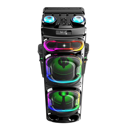 Parlante Bluetooth Lenyes S887 Karaoke Mic Dual Led 500w Negro