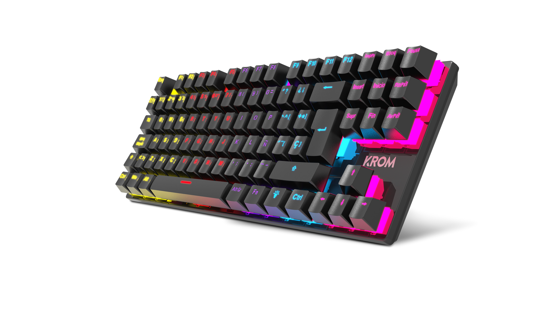 Teclado Gamer Mecánico Krom Kasic Tkl Rgb Negro – imagen 5