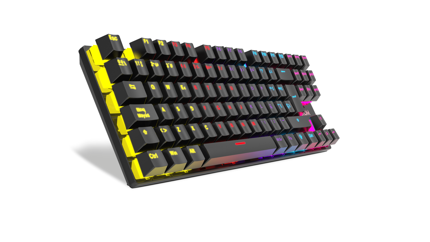 Teclado Gamer Mecánico Krom Kasic Tkl Rgb Negro – imagen 3