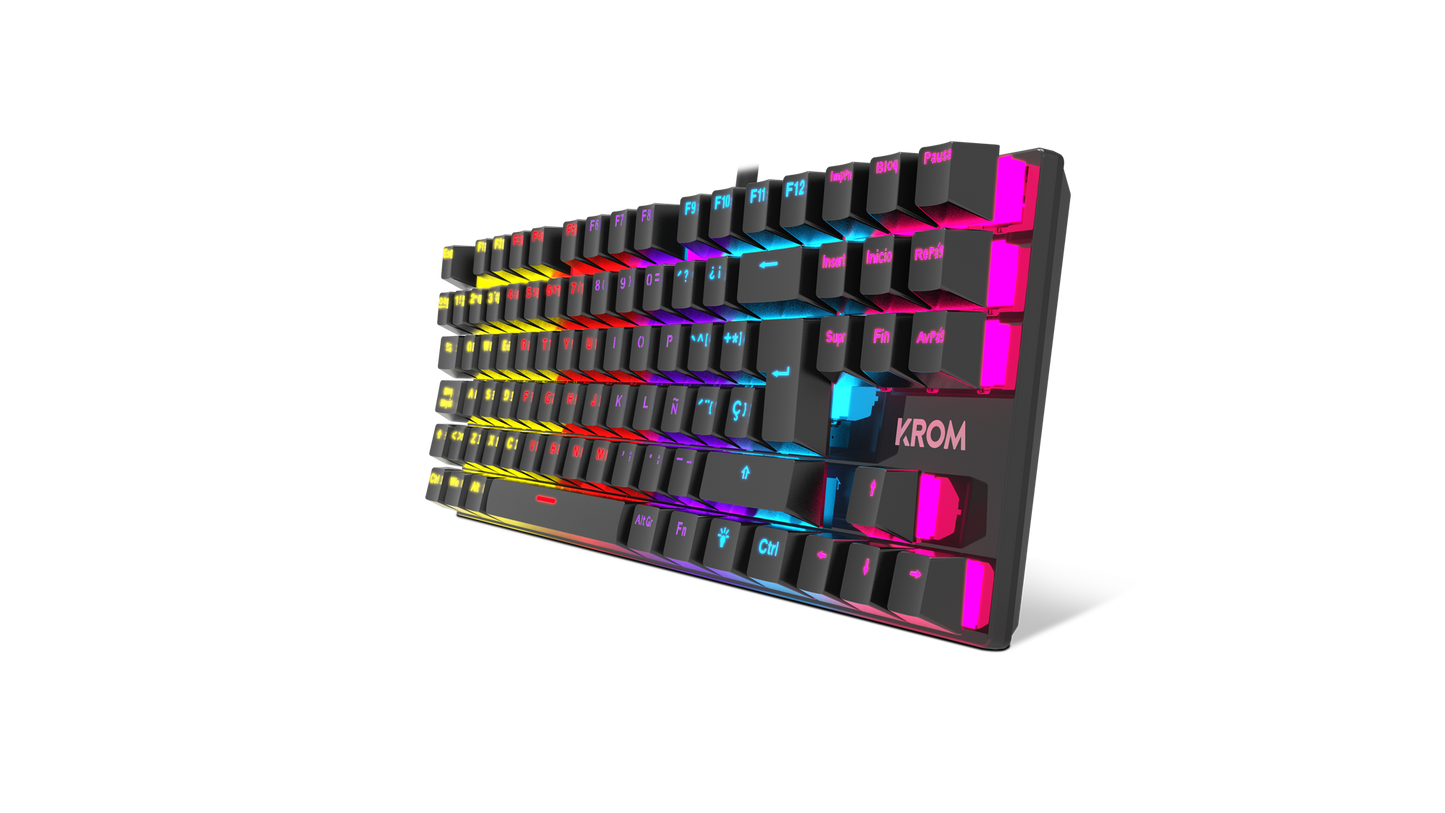 Teclado Gamer Mecánico Krom Kasic Tkl Rgb Negro – imagen 4