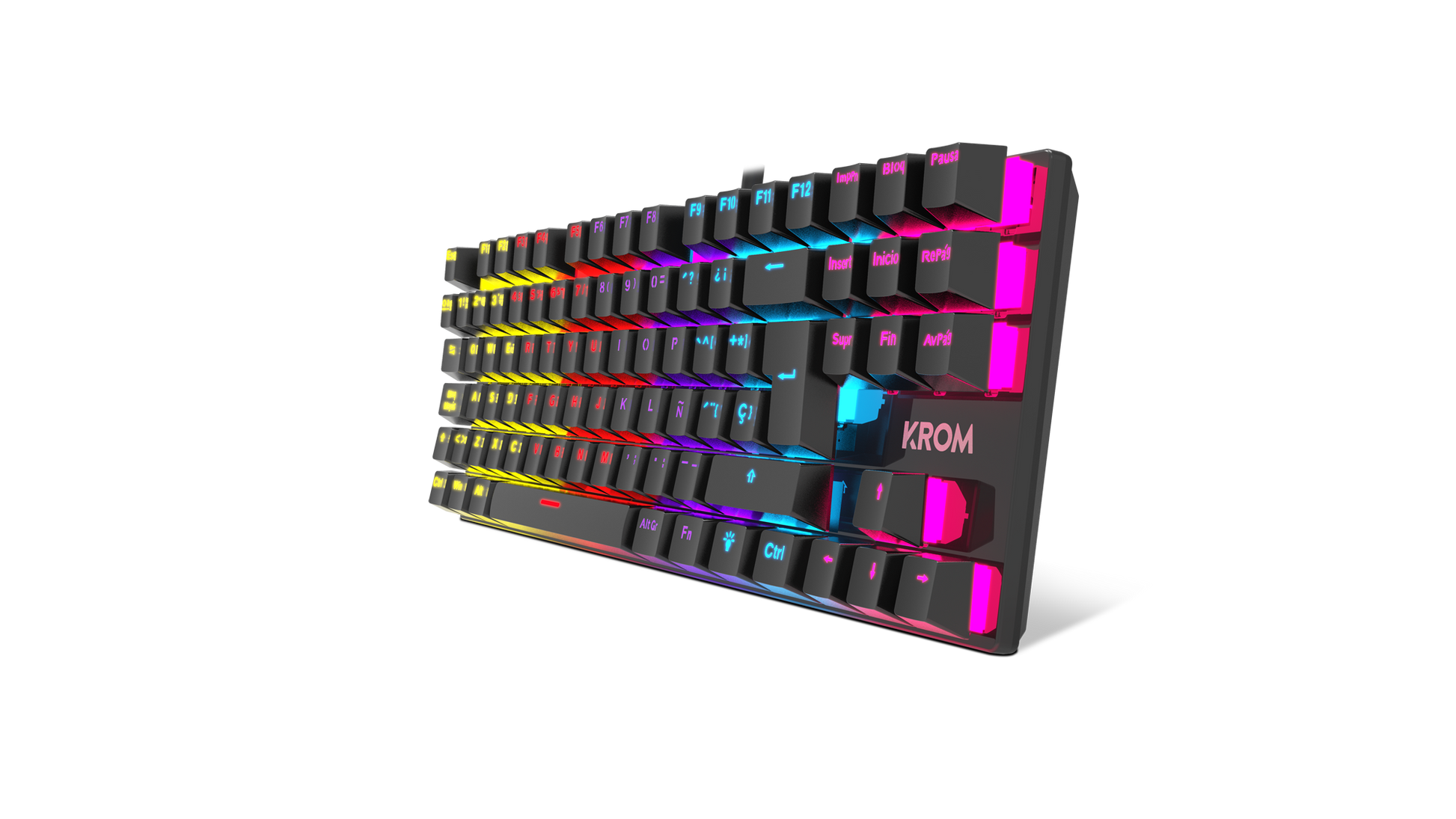 Teclado Gamer Mecánico Krom Kasic Tkl Rgb Negro – imagen 4