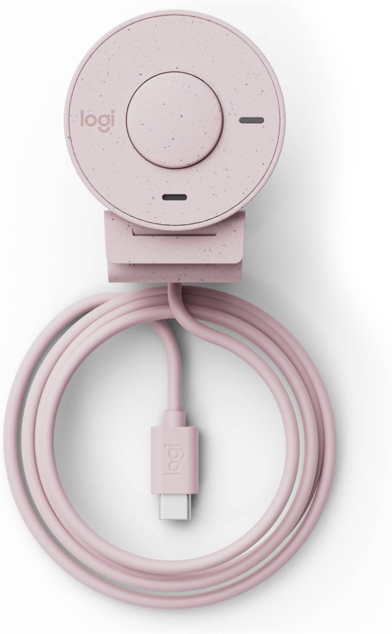 Webcam Logitech Brio 300 1080p Usb C Rosado – imagen 3
