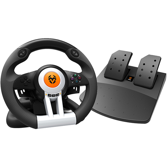 Kit Volante Con Pedales Krom K-Wheel Pc Ps4 Xbox One