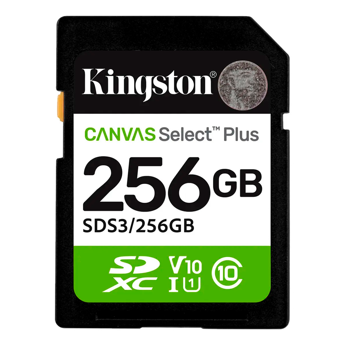 Memoria Tarjeta Sd Kingston Canvas Select Plus 256 Gb Clase 10