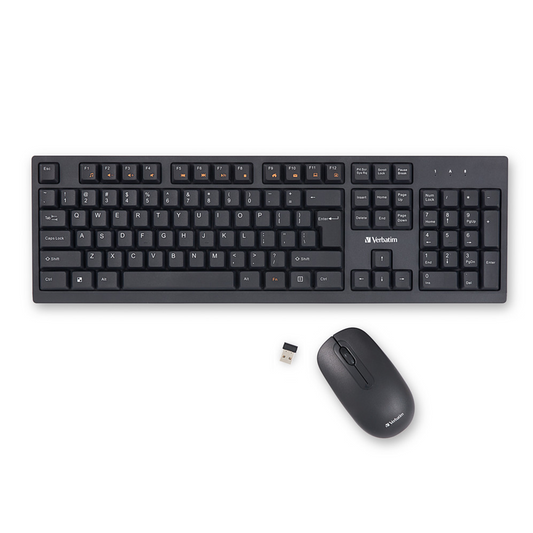 Kit Teclado Y Mouse Verbatim Inalambrico 70724 Negro