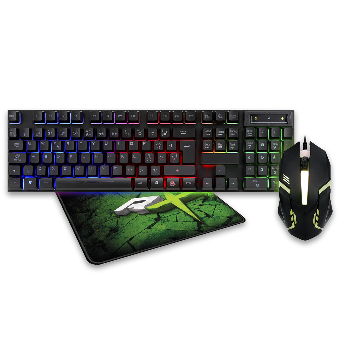 Kit Gamer Reptilex Rx0017 Teclado Mouse Mousepad