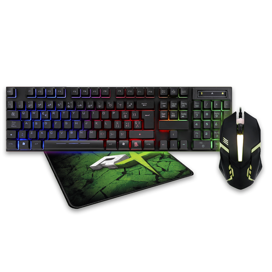 Kit Gamer Reptilex Rx0017 Teclado Mouse Mousepad