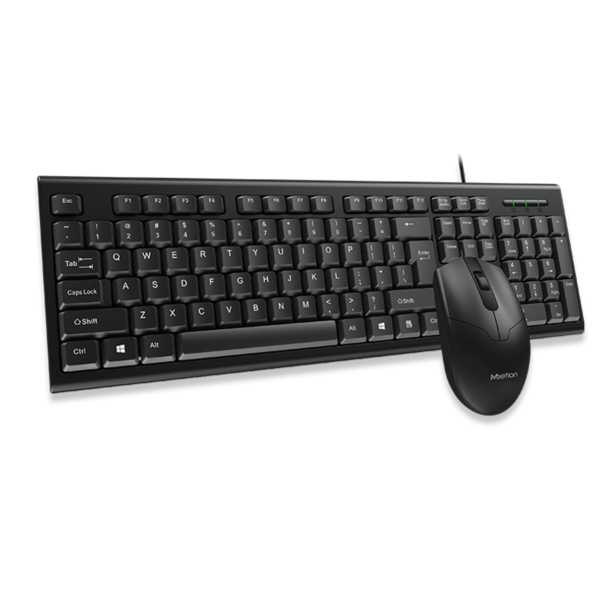 Kit Teclado + Mouse Alambrico Meetion Mt-C100 Español Negro