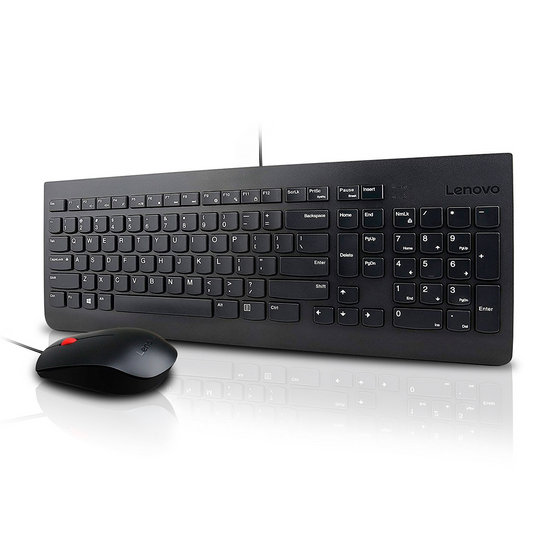 Lenovo Combo Teclado + Mouse Essential Wired Negro