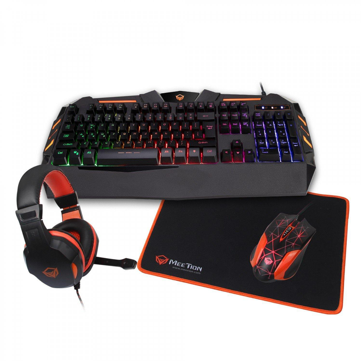 Kit Gamer Meetion 4 En 1 C500 Negro