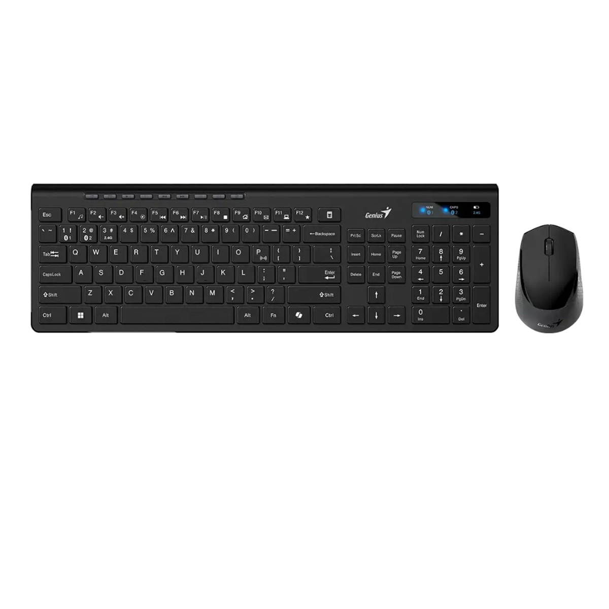 Kit Teclado + Mouse Inalambrico Genius Slimstar 8230 Negro