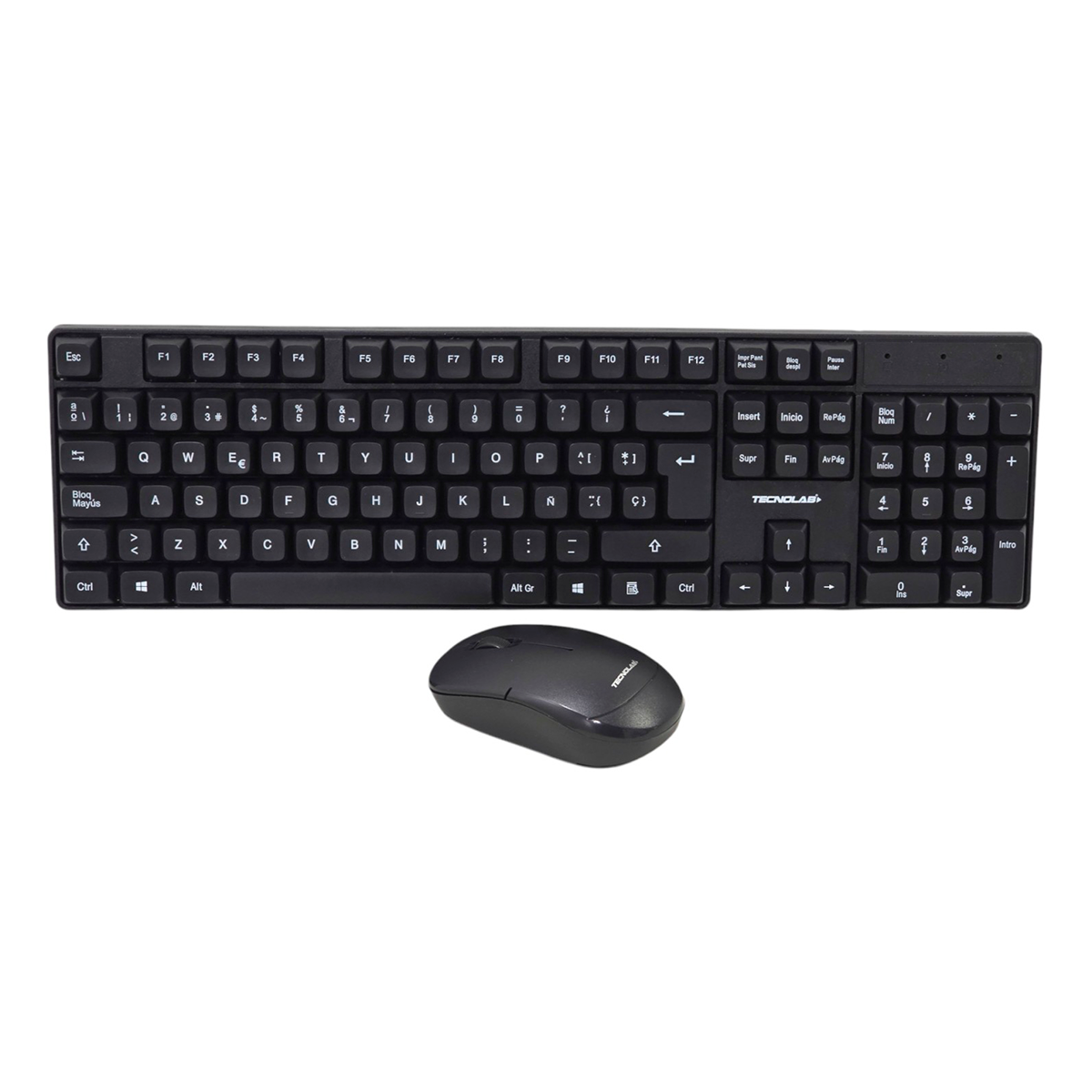 Kit De Teclado Y Mouse Inalámbrico Tecnolab Tl645 Negro