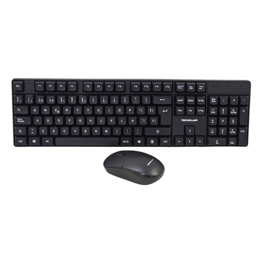 Kit De Teclado Y Mouse Inalámbrico Tecnolab Tl645 Negro
