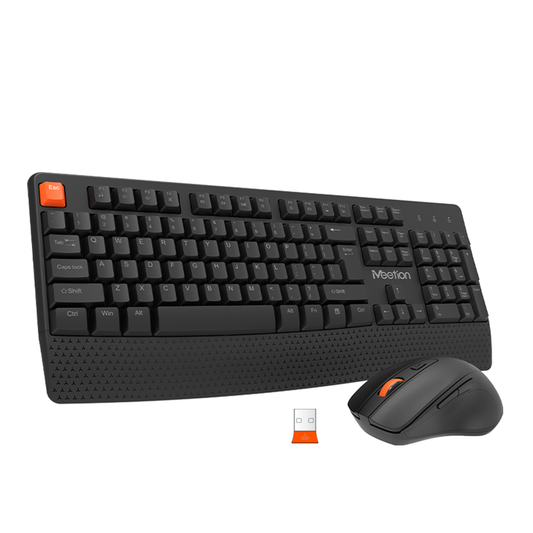 Kit Teclado + Mouse Inalámbrico Meetion Mt-C4130 Español Negro