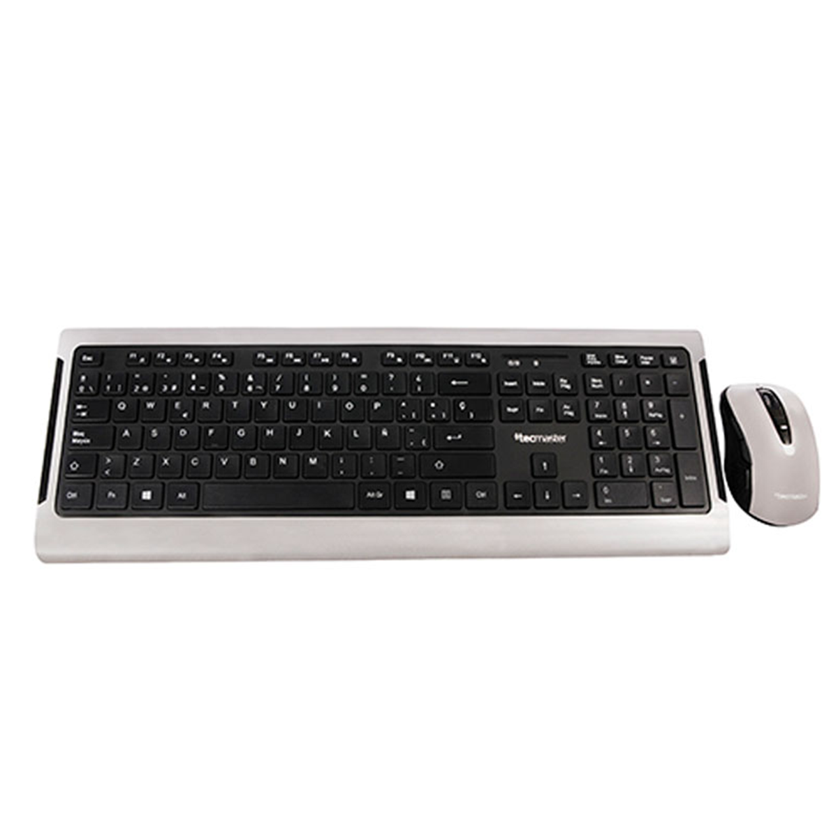 Kit Teclado Y Mouse Inalámbrico Español Tecmaster Gris