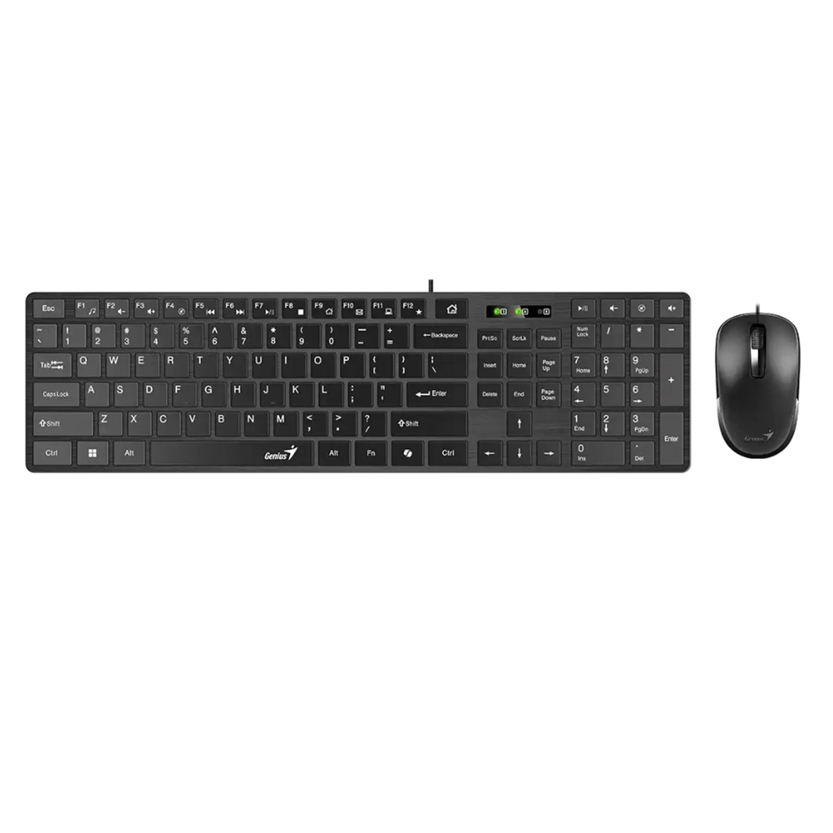 Kit Teclado + Mouse Copilot Usb Genius Slimstar C126 Negro