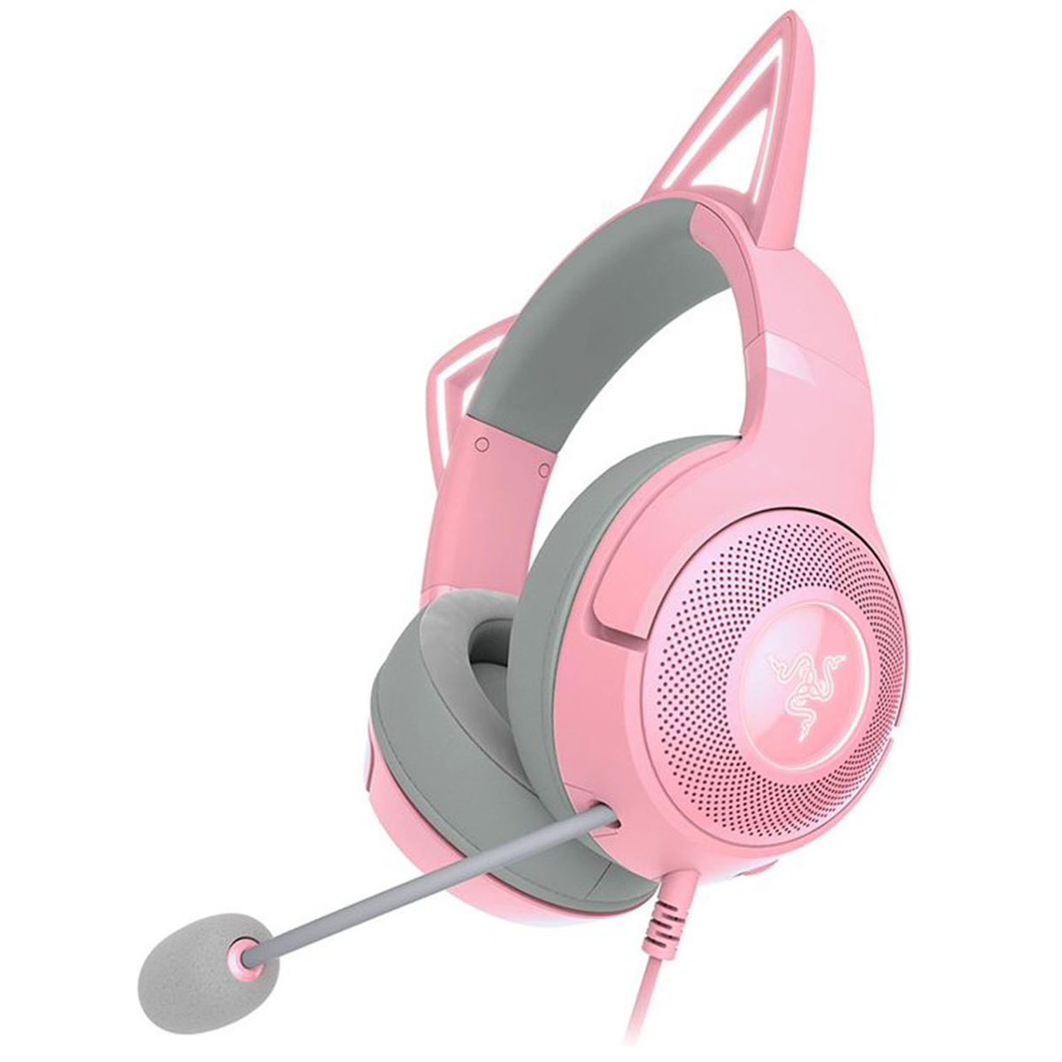 Audifono Gamer Razer Kraken Kitty V2 Usb Quartz Rosado