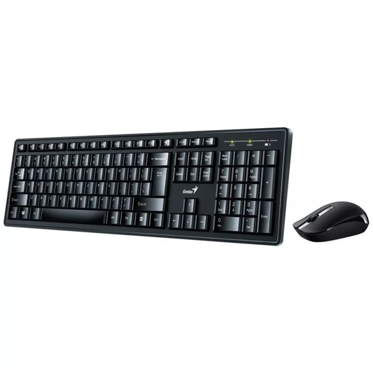 Kit Genius Teclado Y Mouse Wireless KM-8200 Negro