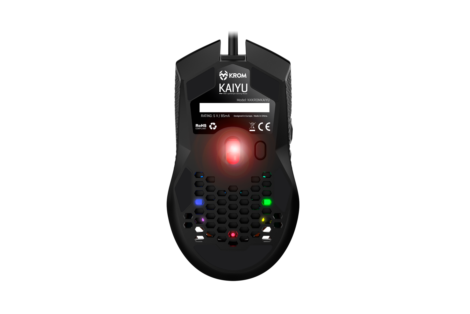 Mouse Gamer Krom Kaiyu 12000dpi Negro – imagen 2