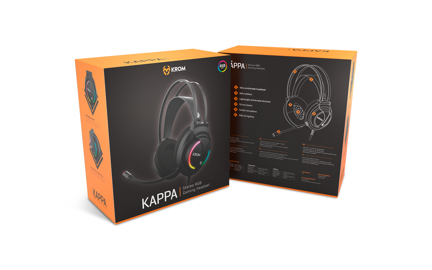 Audifonos Gamer Krom Kappa Pc Negro – imagen 6