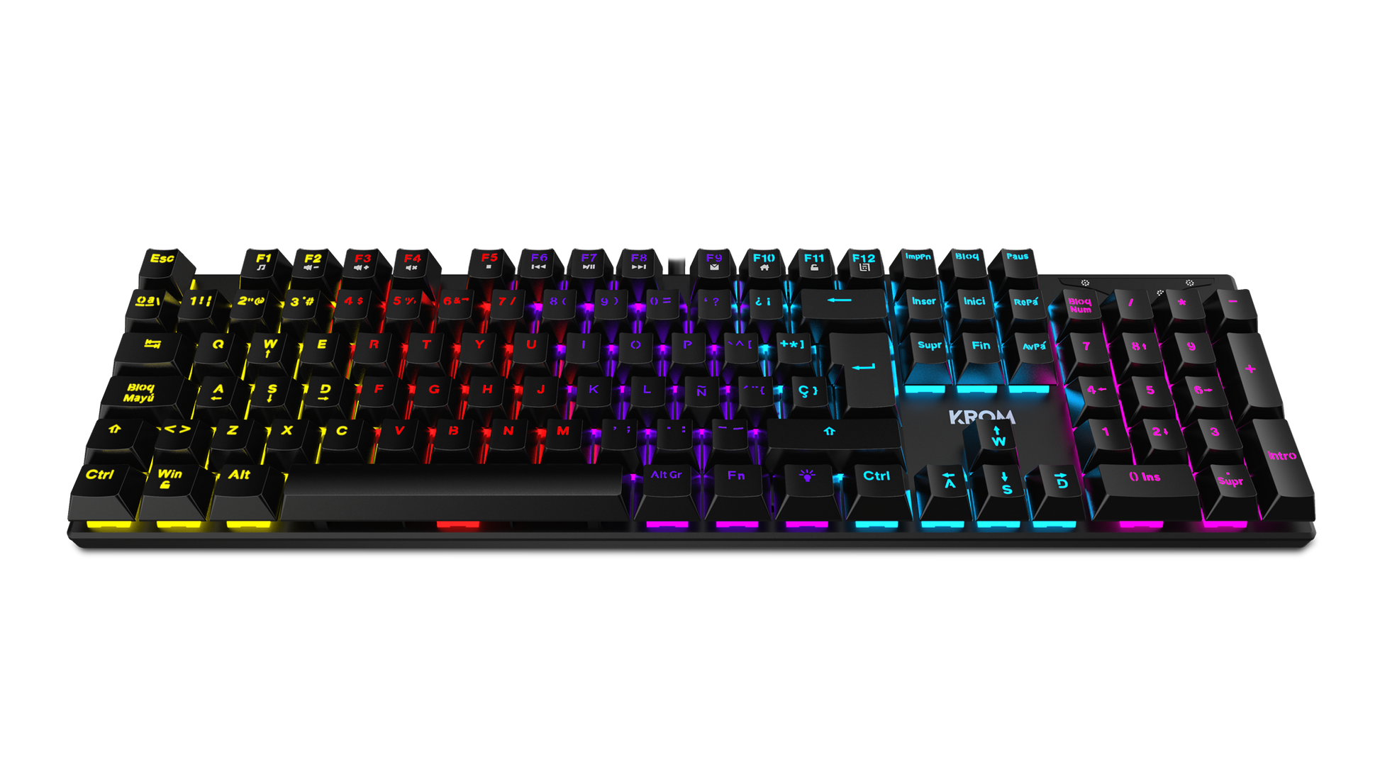 Teclado Gamer Mecánico Krom Kasic Rgb Negro – imagen 2