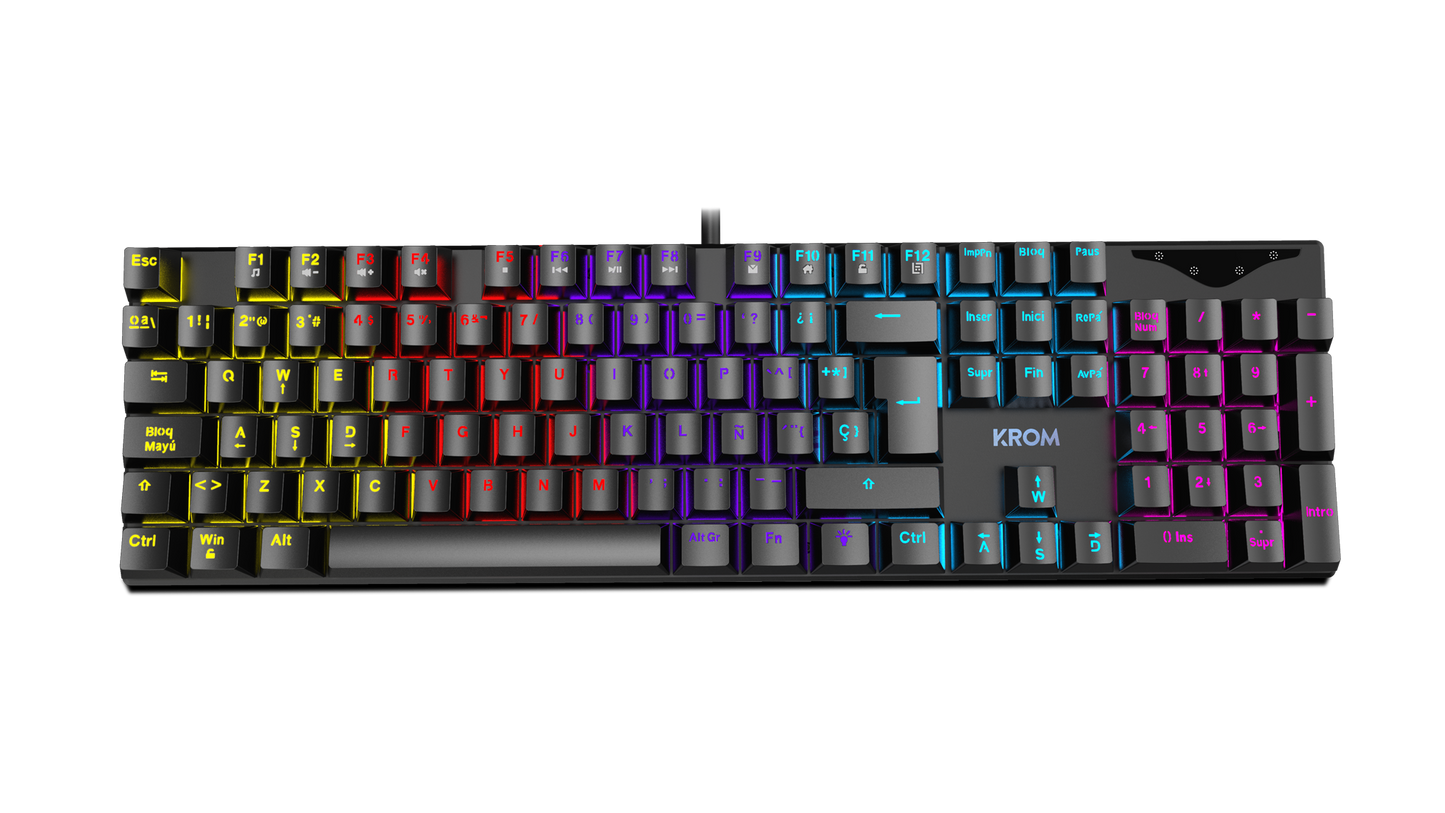 Teclado Gamer Mecánico Krom Kasic Rgb Negro – imagen 5