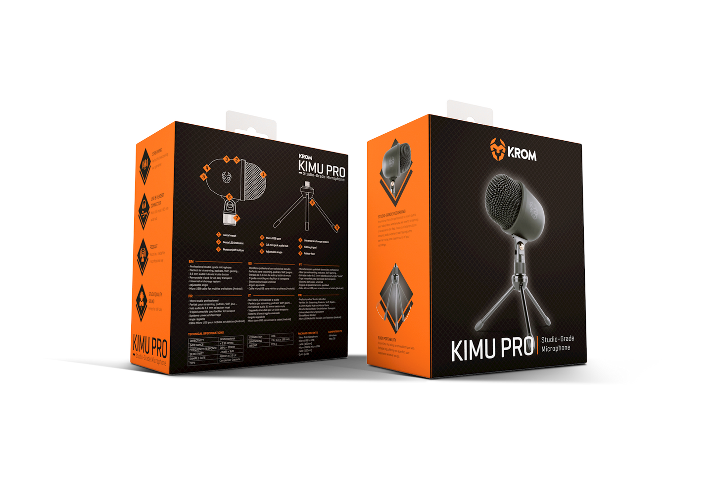 Microfono Gamer Krom Kimu Pro Negro – imagen 2