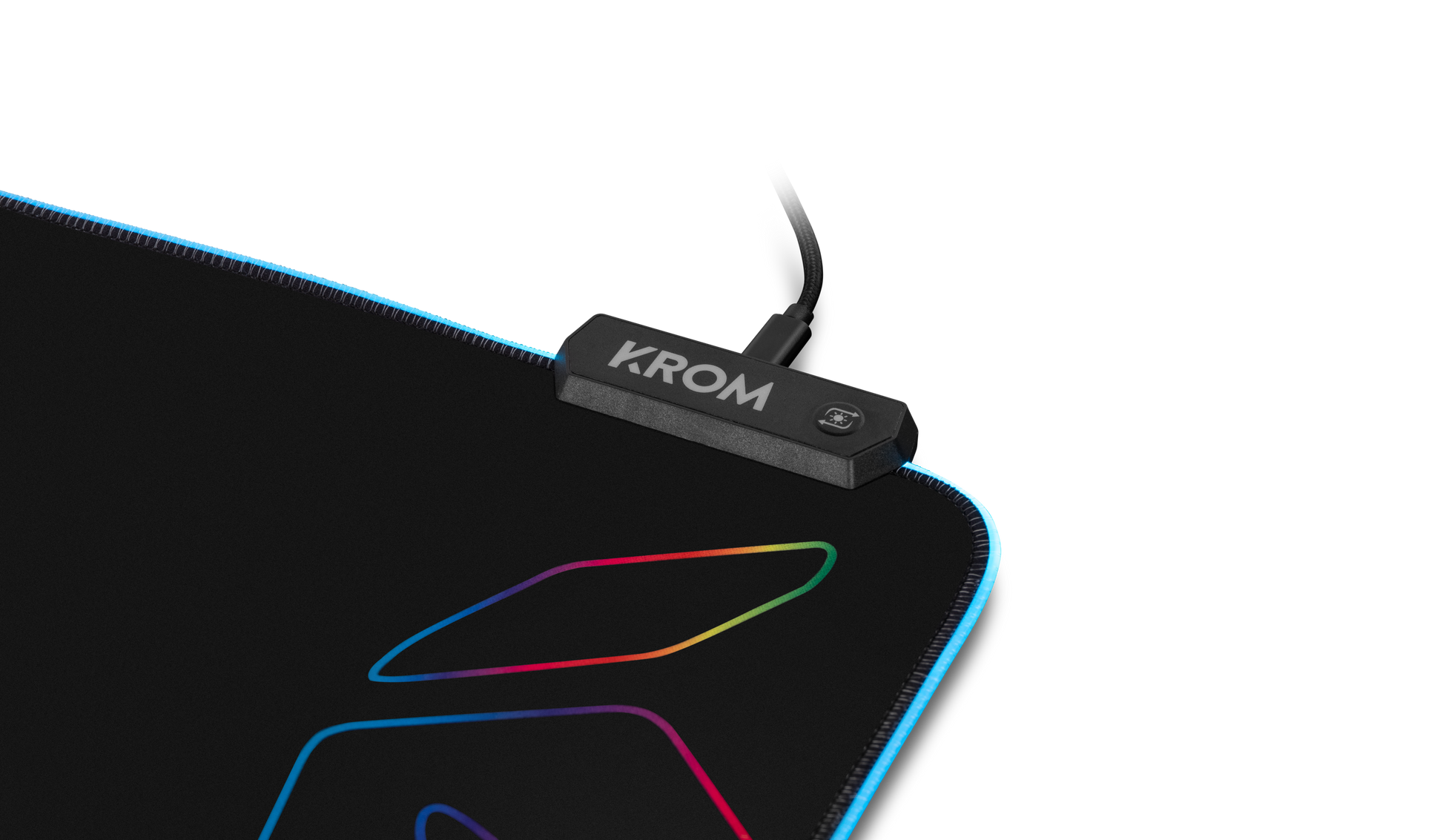 Mousepad Gamer Krom Knout Rgb 32x27cm Negro – imagen 3