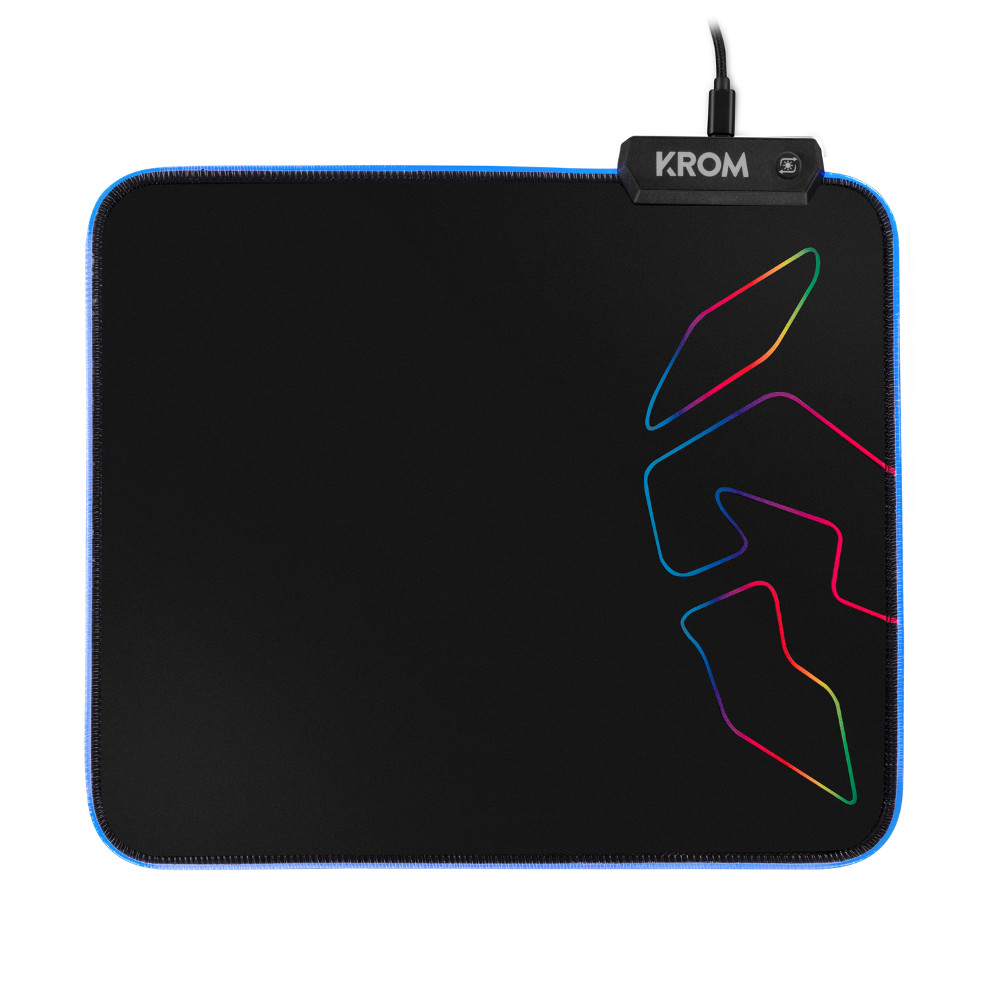Mousepad Gamer Krom Knout Rgb 32x27cm Negro – imagen 2