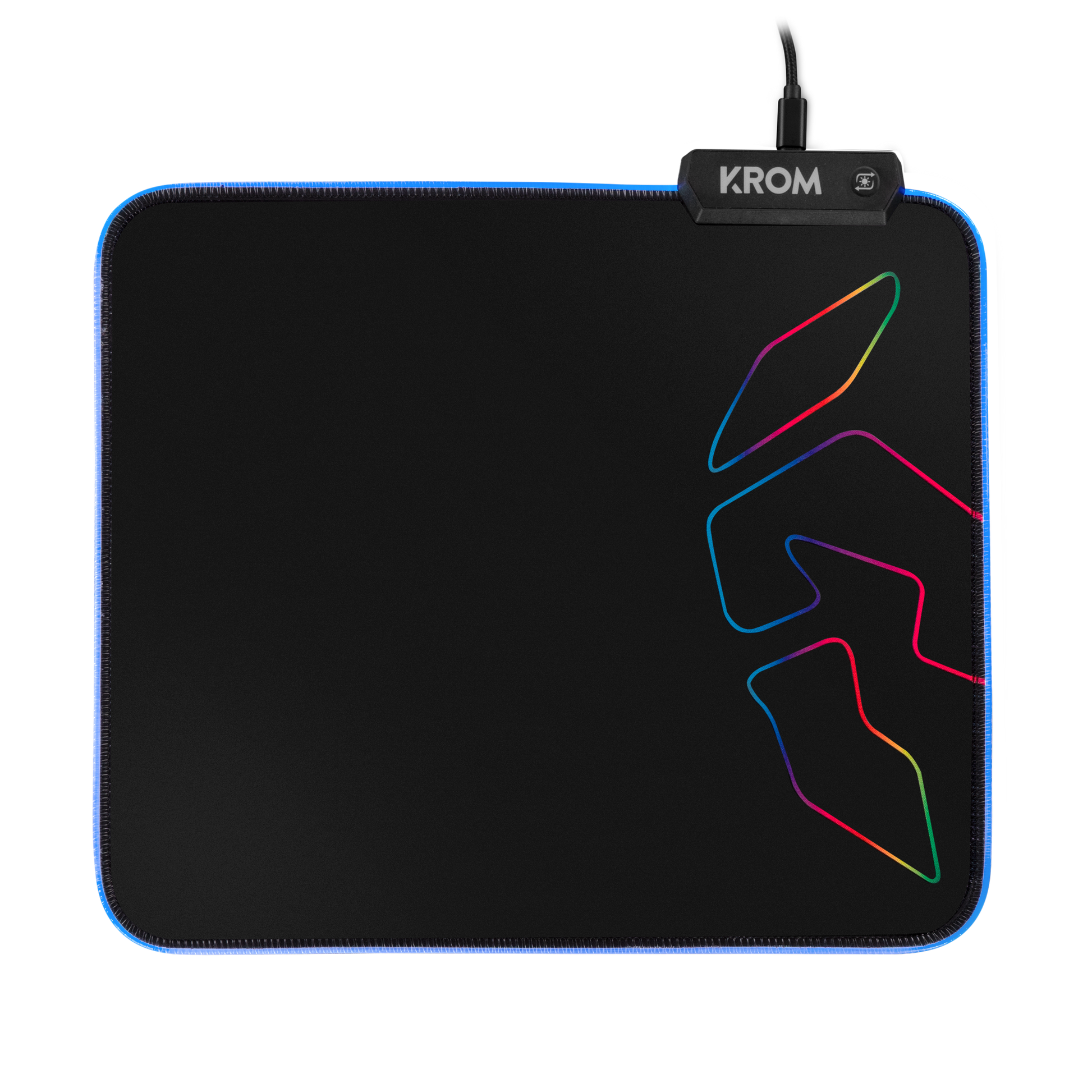 Mousepad Gamer Krom Knout Rgb 32x27cm Negro – imagen 2