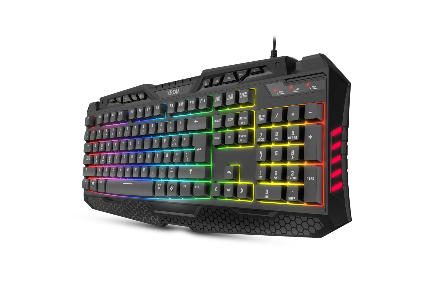 Teclado Gamer Krom Kyra Rgb Negro – imagen 4