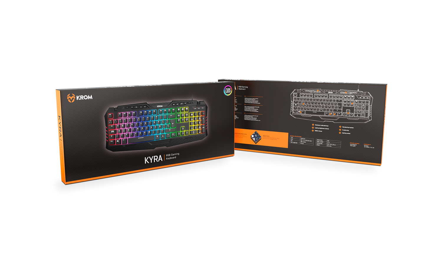 Teclado Gamer Krom Kyra Rgb Negro – imagen 5