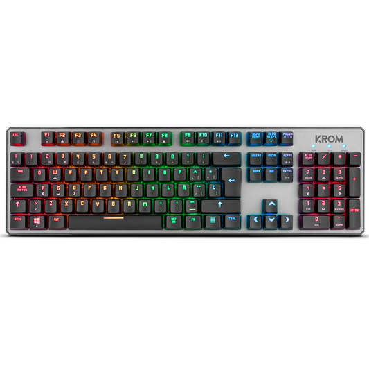 Teclado Gamer Mecánico Krom Kernel Rgb Negro