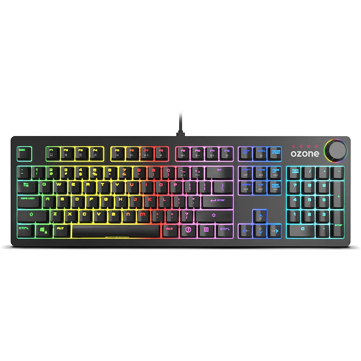 Teclado Gamer Mecánico Ozone Strikeback Rgb Negro