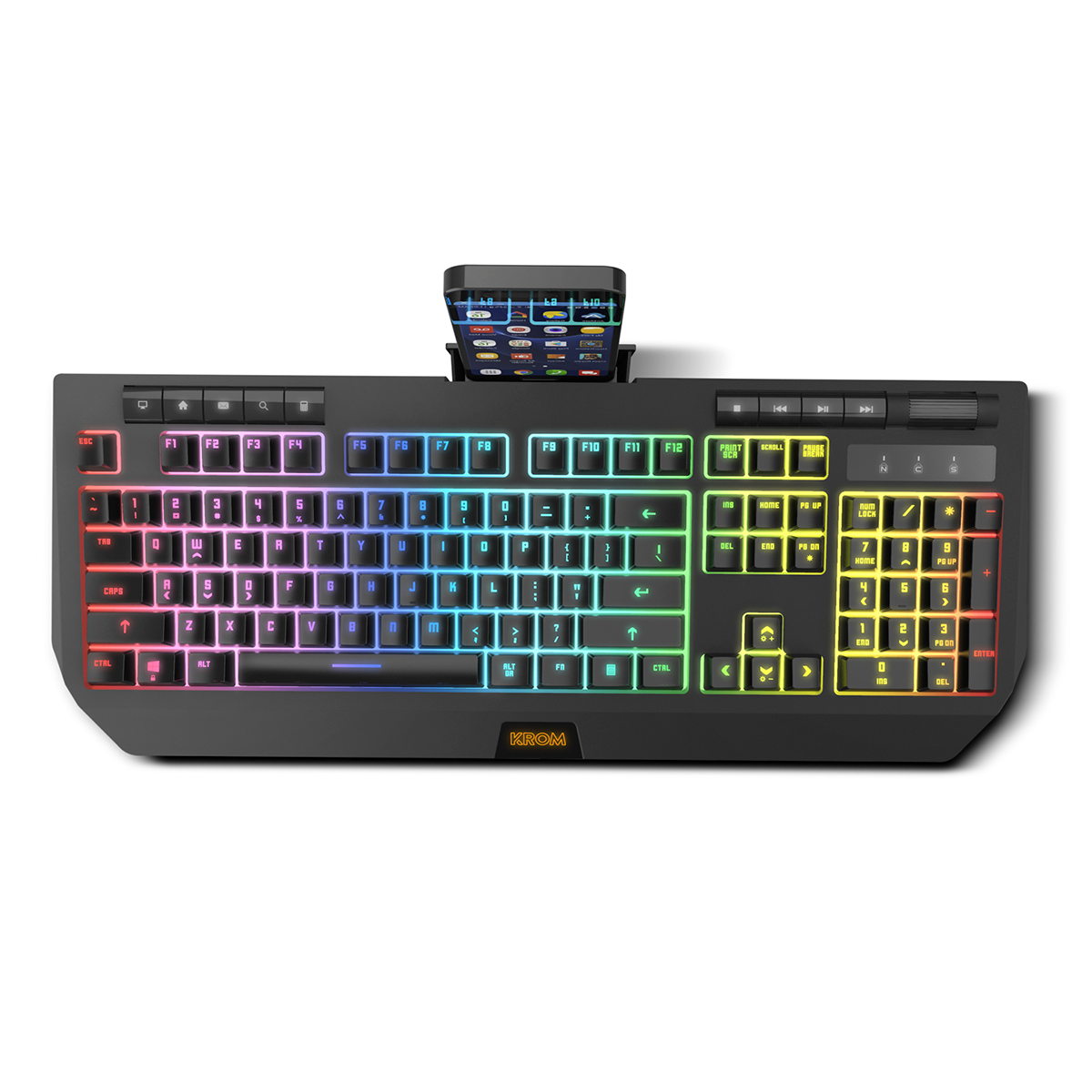 Teclado Gamer Krom Kuma Rgb Negro
