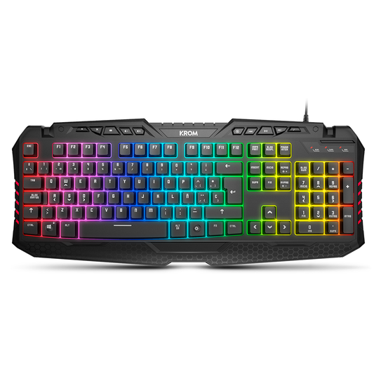 Teclado Gamer Krom Kyra Rgb Negro