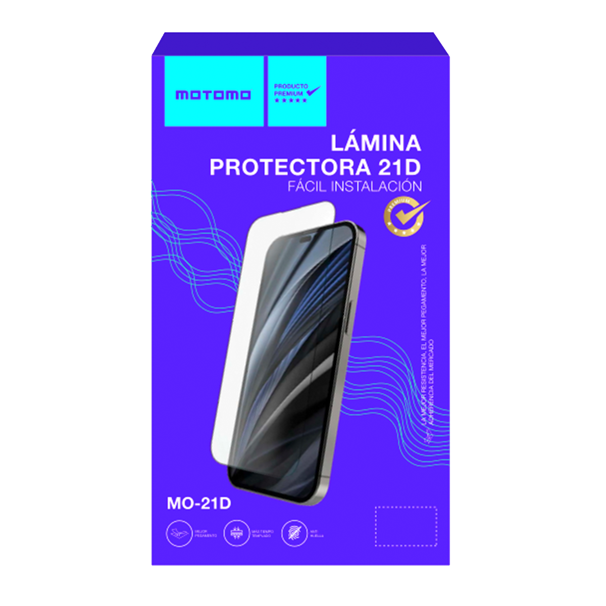 Lamina Vidrio Completa 21d Calidad Superior Para Iphone 16 Pro – imagen 2