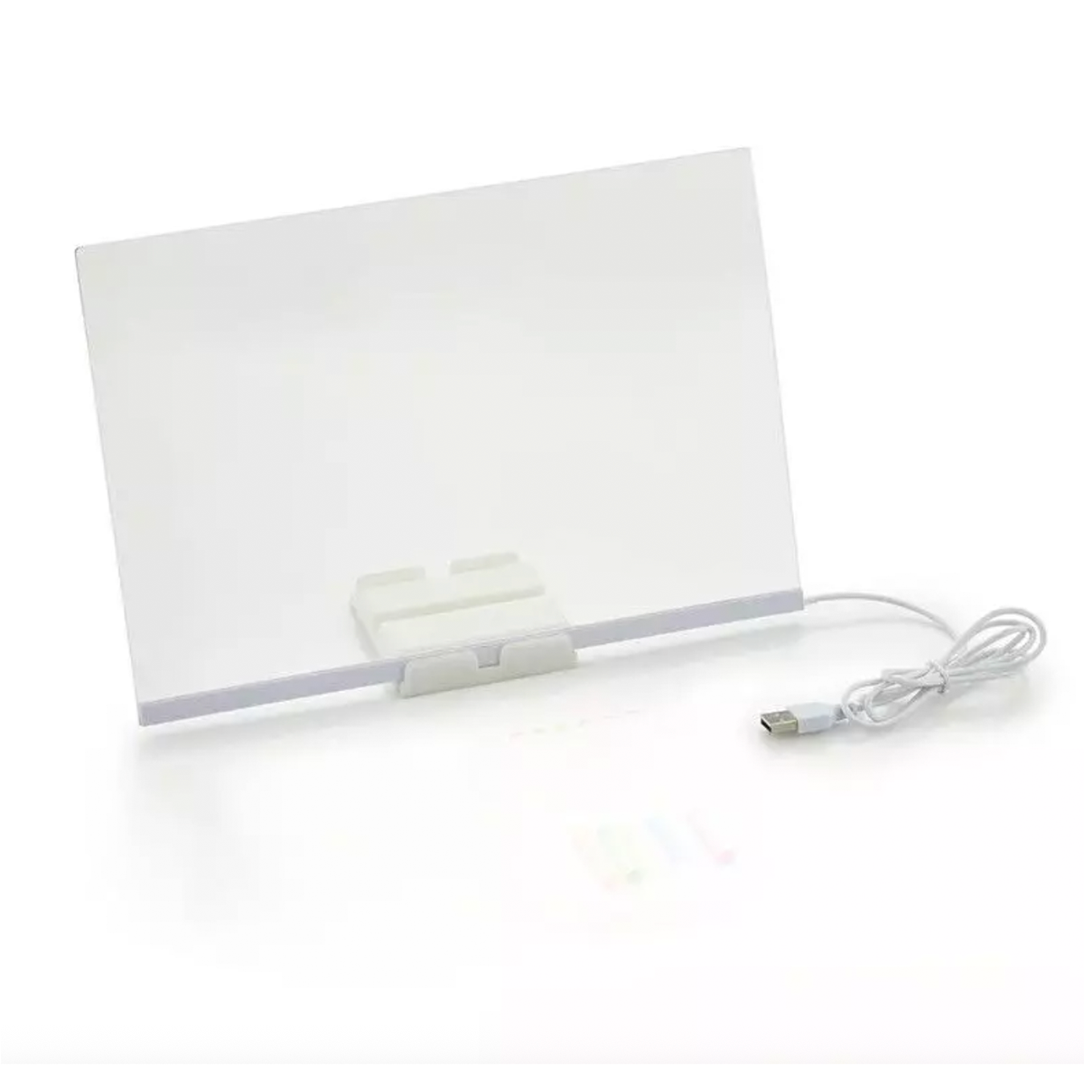 Pizarra Led Acrilica Luminoso Diy3020 de 30x20cm Transparente
