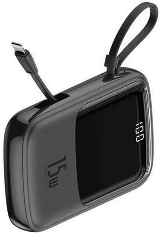 Batería Portátil Baseus 10000 Mah Lightning 15w Mini Q Pow Negro – imagen 3