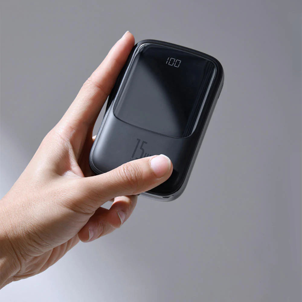 Batería Portátil Baseus 10000 Mah Lightning 15w Mini Q Pow Negro – imagen 4