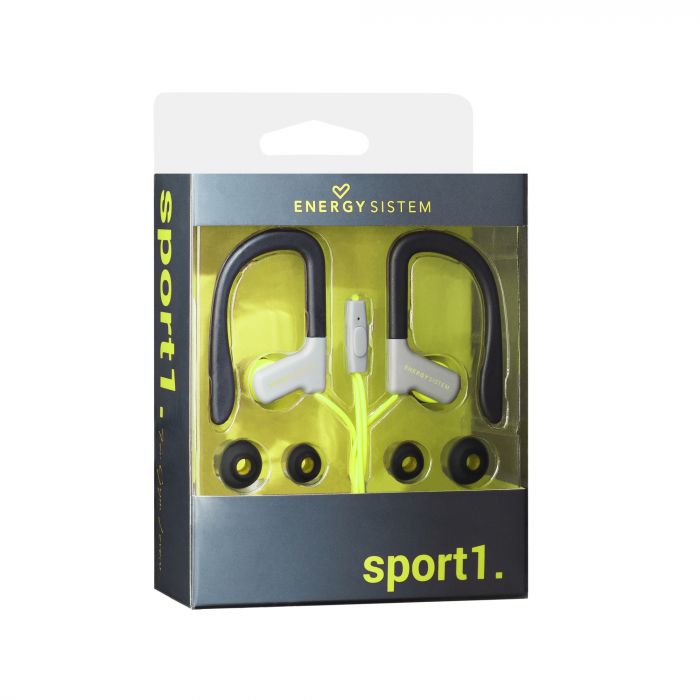 Audifonos Energy Sistem Earphones Sport 1 Microfono Amarillo – imagen 2