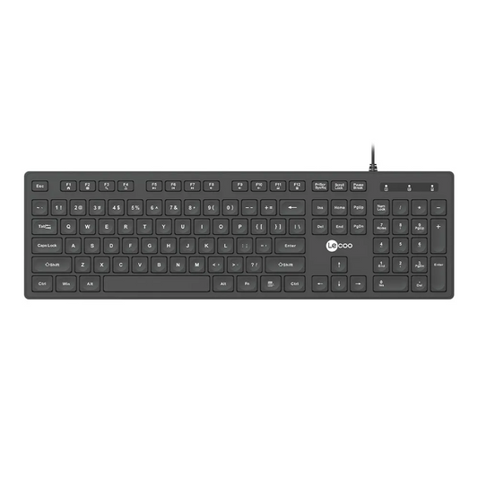 Teclado Con Cable Lenovo Leeco KB102 Negro