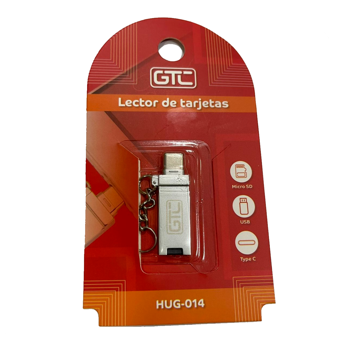 Lector de Tarjetas Usb Tipo C Micro Sd Usb Gtc Hug-014 Gris – imagen 4